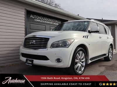 Used 2014 Infiniti QX80 7 Passenger DVD SYSTEM - 7 SEATER - LEATHER for Sale in Kingston, Ontario