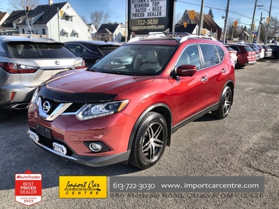 Used 2015 Nissan Rogue SL LEATHER, PANO.ROOF, NAV, HTD. SEATS, BK. CAM for Sale in Ottawa, Ontario