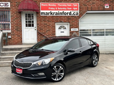 Used 2016 Kia Forte EX HTD LTHR Sunroof NAV Bluetooth Backup Cam XM AC for Sale in Bowmanville, Ontario