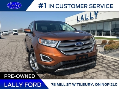 Used 2017 Ford Edge Titanium, Roof, Nav, Leather, Mint! for Sale in Tilbury, Ontario