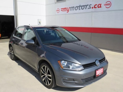 Used 2017 Volkswagen Golf Comfortline TSI (**5SPD MANUAL TRANSMISSION**ALLOY WHEELS**FOG LIGHTS**LEATHER**SUNROOF**CRUISE CONTROL**BLUETOOTH**HEATED SEATS**DUAL CLIMATE CONTROL**PUSH BUTTON START**) for Sale in Tillsonburg, Ontario