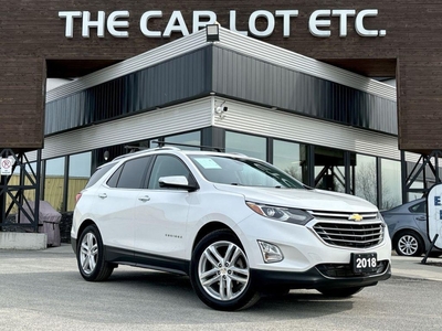 Used 2018 Chevrolet Equinox Premier HEATED LEATHER SEATS, MOONROOF, BACK UP CAM!! for Sale in Sudbury, Ontario