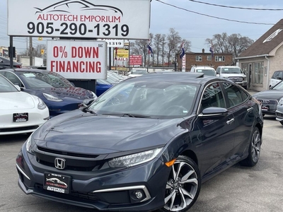 Used 2019 Honda Civic TOURING *LOADED/LEATHER/SUNROOF/PUSH REMOTE START/BLIND SPOT CAM for Sale in Mississauga, Ontario