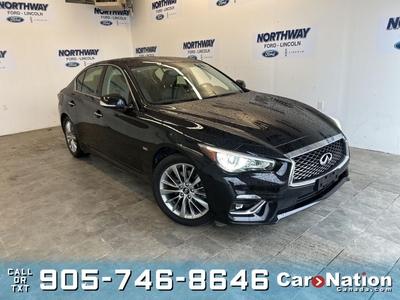 Used 2019 Infiniti Q50 LUXE 3.0T AWD LEATHER SUNROOF NAV 1 OWNER for Sale in Brantford, Ontario