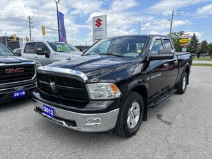 Used 2012 RAM 1500 Outdoorsman Quad Cab 4x4 ~Bluetooth ~Tonneau Cover for Sale in Barrie, Ontario