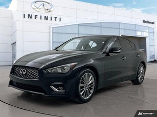 Used 2023 Infiniti Q50 LUXE Accident Free One Owner for Sale in Winnipeg, Manitoba