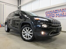 2014 JEEP CHEROKEE 4X4 LIMITED, HTD. LEATHER, A/C, BT, CAMERA, 105K!