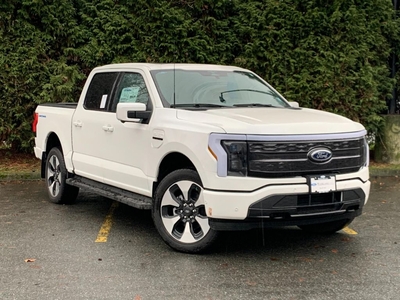 New 2023 Ford F-150 Lightning Platinum 710A EXTENDED RANGE, MOONROOF, 360 CAMERA, B&O AUDIO for Sale in Surrey, British Columbia