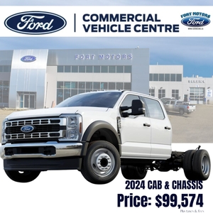 New 2024 Ford F-550 Super Duty DRW 4X4 CHASSIS CAB DRW/ for Sale in Fort St John, British Columbia