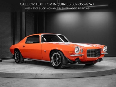 Used 1970 Chevrolet Camaro SS 396 FiTech Fuel Injection 375 Hp 4 - Speed Manual for Sale in Sherwood Park, Alberta