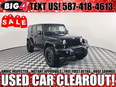 Used 2015 Jeep Wrangler Unlimited Rubicon for Sale in Tsuut'ina Nation, Alberta