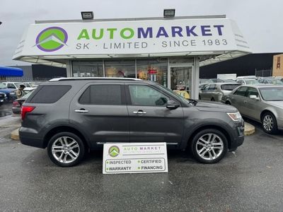 Used 2016 Ford Explorer LIMITIED 4X4 HTD&COOLED LEATHER NAVI BL-TOOTH SUNROOF INSPECTED W/BCAA MBRSHP & WRNTY! for Sale in Langley, British Columbia