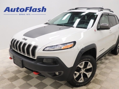 Used 2016 Jeep Cherokee TRAILHAWK AWD, V6 3.2L, NAVIGATION, CUIR, CAMERA for Sale in Saint-Hubert, Quebec
