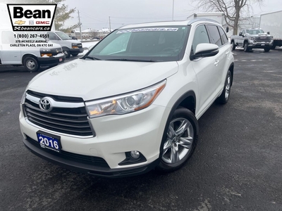 Used 2016 Toyota Highlander Limited 3.5L V6 WITH BLACK LEATHER SEATS, HEATED FRONT SEATS, SUNROOF & NAVIGATION for Sale in Carleton Place, Ontario