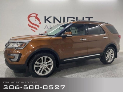 Used 2017 Ford Explorer Limited with Trailer Tow Pkg and 2nd Row Console for Sale in Moose Jaw, Saskatchewan