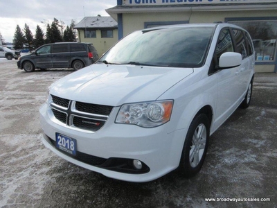 Used 2018 Dodge Grand Caravan FAMILY MOVING CREW-VERSION 7 PASSENGER 3.6L - V6.. CAPTAINS.. FULL STOW-N-GO.. LEATHER.. NAVIGATION.. DVD PLAYER.. HEATED SEATS & WHEEL.. for Sale in Bradford, Ontario