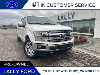 Used 2018 Ford F-150 Lariat LARIAT, Moonroof, 5.0L, Nav!! for Sale in Tilbury, Ontario