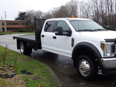 Used 2019 Ford F-550 Crew Cab 8 foot Flat Deck 4WD for Sale in Burnaby, British Columbia