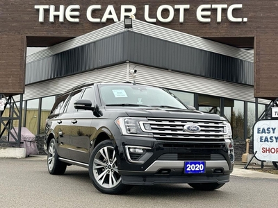 Used 2020 Ford Expedition Max Limited 8 SEATER!! APPLE CARPLAY/ANDROID AUTO, SIRIUS XM, NAV, HEATED LEATHER SEATS/STEERING WHEEL, MOONROOF for Sale in Sudbury, Ontario