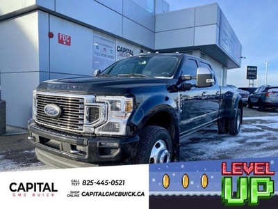 Used 2020 Ford F-350 Super Duty DRW Platinum 4WD Crew Cab 8' Box * DUALLY * POWER BOARDS * PANORAMIC SUNROOF * for Sale in Edmonton, Alberta