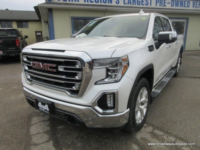 Used 2020 GMC Sierra 1500 LOADED SLT-MODEL 5 PASSENGER 5.3L - V8.. 4X4.. CREW-CAB.. SHORTY.. NAVIGATION.. BACK-UP CAMERA.. LEATHER.. HEATED SEATS & WHEEL.. BLUETOOTH SYSTEM.. for Sale in Bradford, Ontario