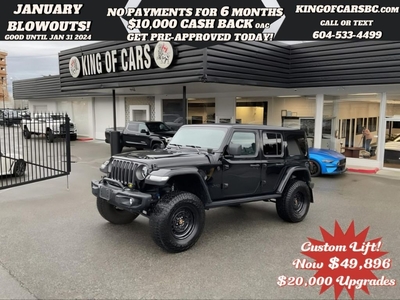 Used 2020 Jeep Wrangler Unlimited Sahara 4X4 for Sale in Langley, British Columbia