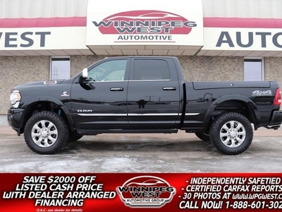 Used 2020 RAM 2500 LIMITED EDITION, 6.7L CUMMINS 4X4, ALL OPTIONS!! for Sale in Headingley, Manitoba