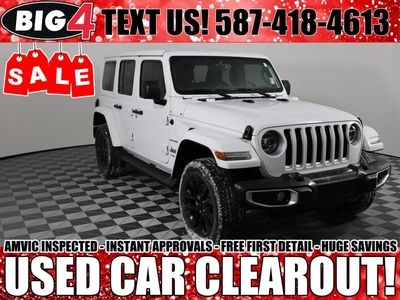 Used 2021 Jeep Wrangler 4xe Unlimited Sahara for Sale in Tsuut'ina Nation, Alberta