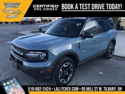 Used 2022 Ford Bronco Sport Outer Banks OUTER BANKS, 4D SPORT UTILITY, LOW KMS !!! for Sale in Tilbury, Ontario