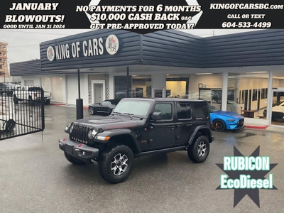 Used 2022 Jeep Wrangler Unlimited Rubicon Diesel for Sale in Langley, British Columbia