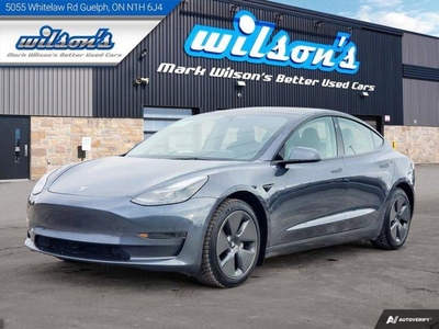 Used 2022 Tesla Model 3 Leatherette, Transparent Roof, Nav, Heated Seats, Bluetooth, Rear Camera, and more! for Sale in Guelph, Ontario