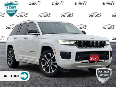 Used 2023 Jeep Grand Cherokee Overland NAPPA LEATHER HEADS UP DISPLAY MOONROOF for Sale in Kitchener, Ontario