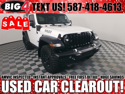 Used 2023 Jeep Wrangler Willys Sport for Sale in Tsuut'ina Nation, Alberta