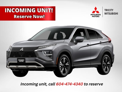 New 2024 Mitsubishi Eclipse Cross ES - Heated Seats, Apple Carplay/Android Auto for Sale in Coquitlam, British Columbia