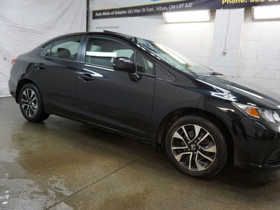 Used 2013 Honda Civic LX 1.8L *ACCIDENT FREE* CERTIFIED CAMERA BLUETOOTH HEATED SEATS SUNROOF CRUISE ALLOYS for Sale in Milton, Ontario