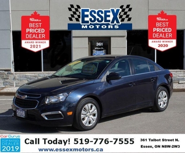Used 2016 Chevrolet Cruze LT*Super Low K's*BT*OnStar*Rear Cam*1.4L-4cyl for Sale in Essex, Ontario