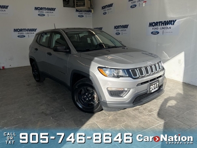 Used 2017 Jeep Compass SPORT 6 SPEED M/T TOUCHSCREEN OPEN SUNDAYS! for Sale in Brantford, Ontario