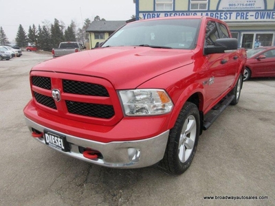 Used 2018 Dodge Ram 1500 GREAT VALUE SLT-MODEL 5 PASSENGER 3.0L - ECO-DIESEL.. 4X4.. CREW-CAB.. SHORTY.. LEATHER.. HEATED SEATS & WHEEL.. BACK-UP CAMERA.. BLUETOOTH.. for Sale in Bradford, Ontario