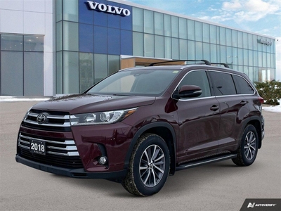 Used 2018 Toyota Highlander XLE AWD 3rd Row Moonroof for Sale in Winnipeg, Manitoba