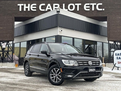 Used 2021 Volkswagen Tiguan Comfortline APPLE CARPLAY/ANDROID AUTO, HEATED LEATHER SEATS, NAV, BACK UP CAM, MOONROOF!! for Sale in Sudbury, Ontario