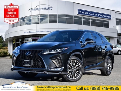 Used 2022 Lexus RX 350 F SPORT 2 Fully Loaded, Clean, Local for Sale in Abbotsford, British Columbia