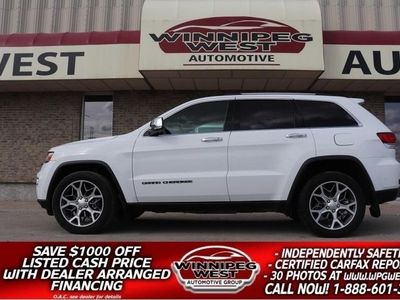 Used 2020 Jeep Grand Cherokee LIMITED EDITION 4X4, FULLY LOADED, VERY LOW KMS! for Sale in Headingley, Manitoba