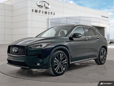 Used 2022 Infiniti QX50 LUXE I-LINE Accident Free 1 Owner Lease Return Low KM's for Sale in Winnipeg, Manitoba
