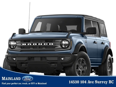 New 2024 Ford Bronco Big Bend 222A AUTO, HARD TOP, HD FRONT BUMPER, TUBE STEP for Sale in Surrey, British Columbia