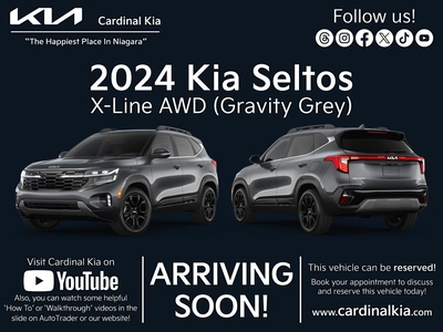 New 2024 Kia Seltos X-LINE for Sale in Niagara Falls, Ontario