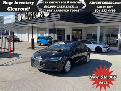 Used 2016 Chrysler 200 4dr Sdn LX FWD for Sale in Langley, British Columbia