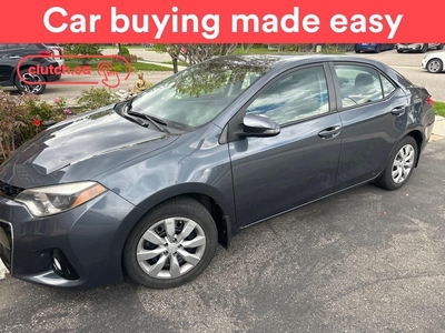 Used 2016 Toyota Corolla S w/ Rearview Cam, Bluetooth, A/C for Sale in Toronto, Ontario