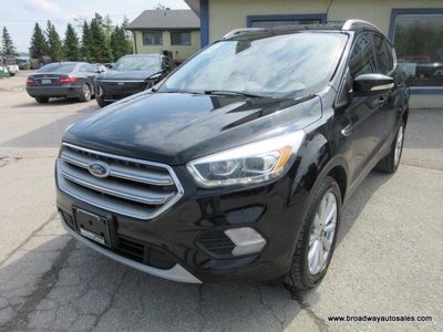 Used 2017 Ford Escape FOUR-WHEEL DRIVE TITANIUM-MODEL 5 PASSENGER 2.0L - ECO-BOOST.. NAVIGATION.. PANORAMIC SUNROOF.. LEATHER.. HEATED SEATS & WHEEL.. for Sale in Bradford, Ontario