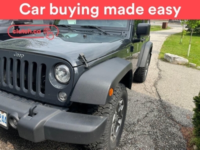 Used 2018 Jeep Wrangler JK Sport S 4x4 w/ Bluetooth, A/C, Cruise Control for Sale in Toronto, Ontario