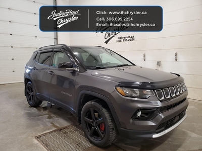 Used 2022 Jeep Compass Limited - Leather Seats - Power Liftgate for Sale in Indian Head, Saskatchewan